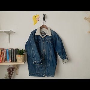 SOLD Denim Sherpa Jacket